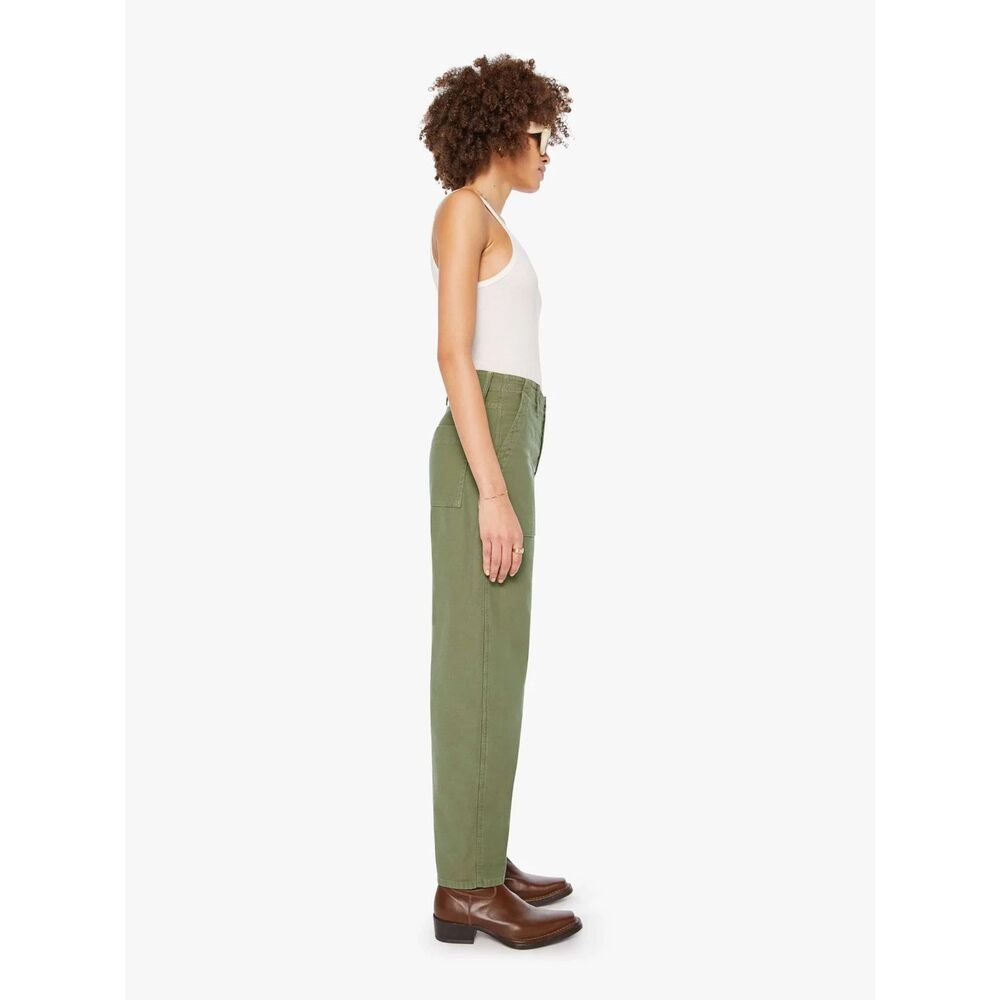 NEW Mother Fangirl Fatigue Flood High Rise Wide Barrel Pants Dried Herb Sz 28 - Picture 2 of 9